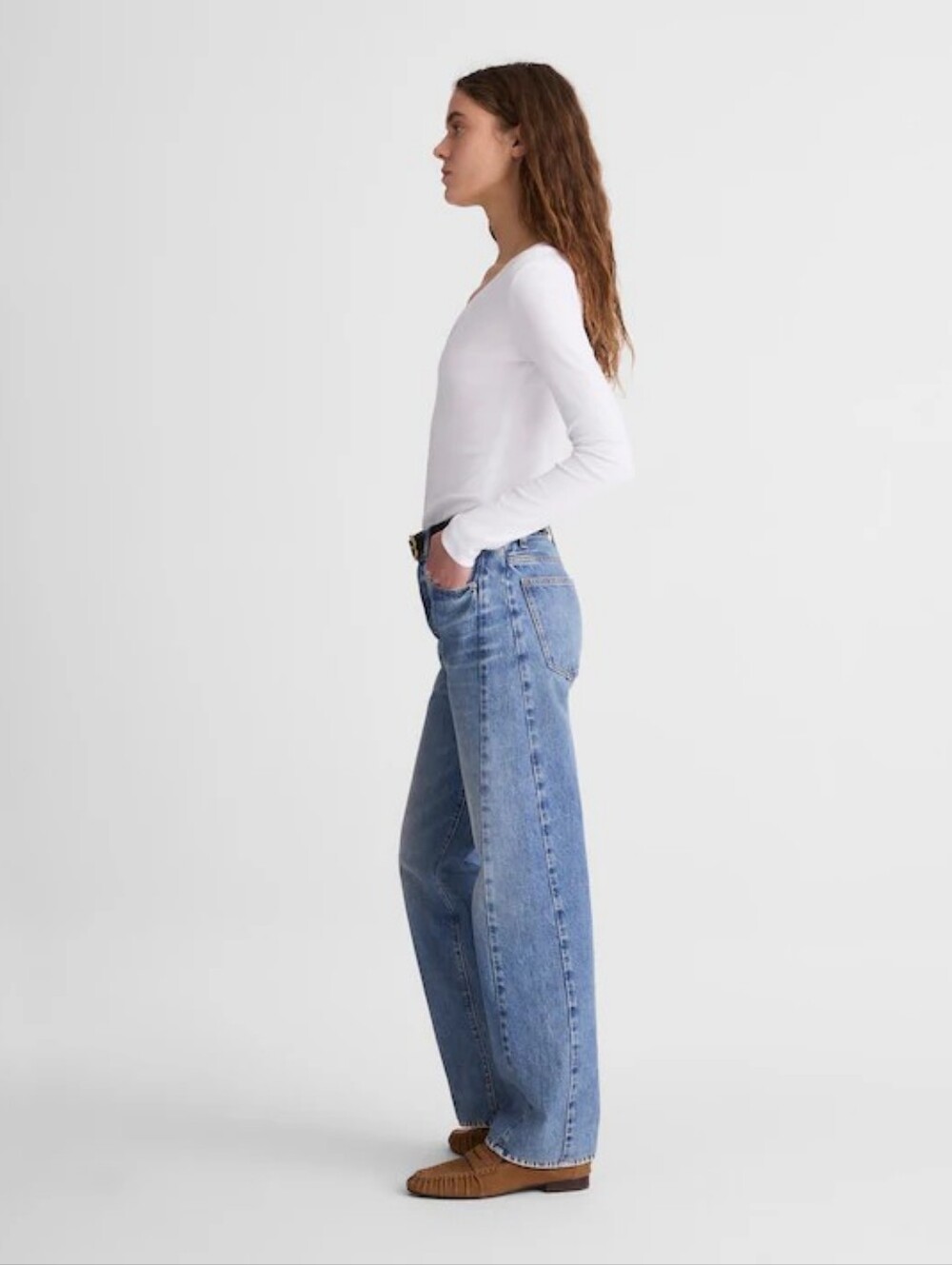 NWT Madewell pieced barrel leg jeans, W29 - Picture 3 of 12